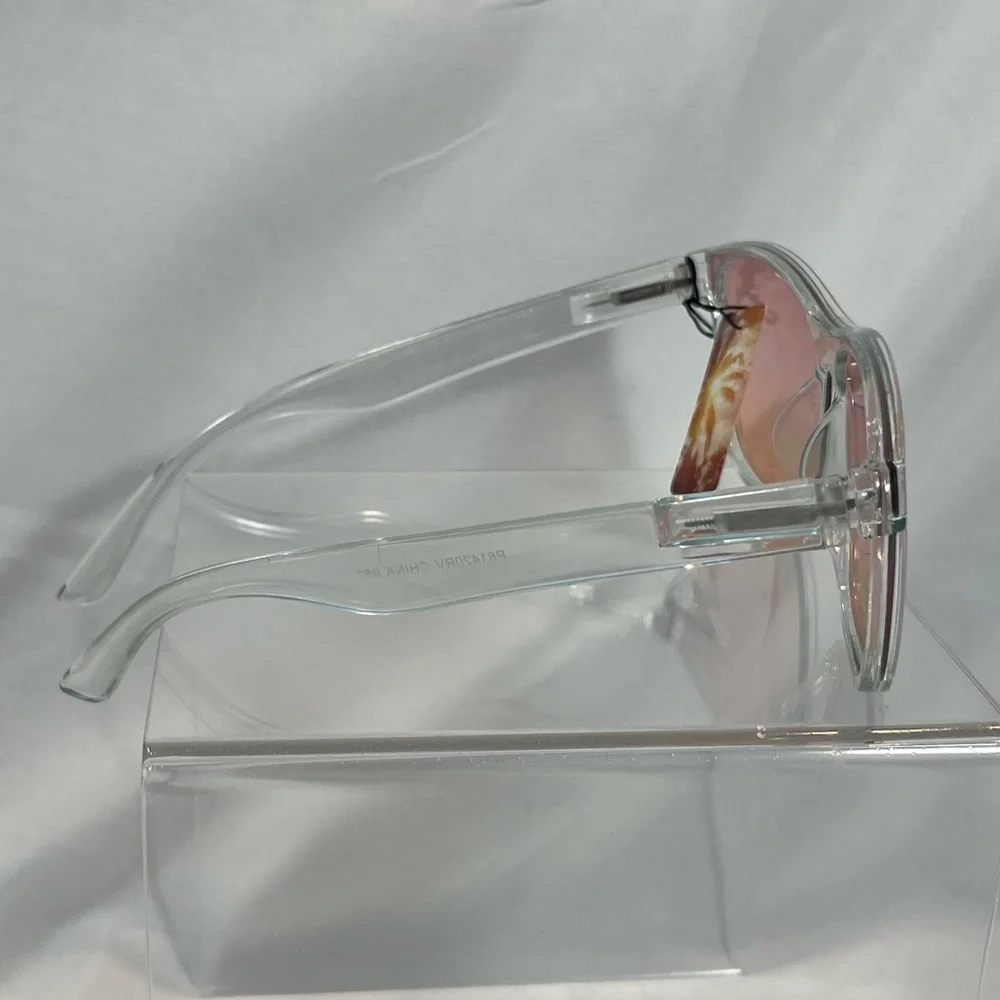 NWT Light Green Clear Framed Sunglasses